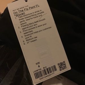 Lululemon full length pant. “On the fly”